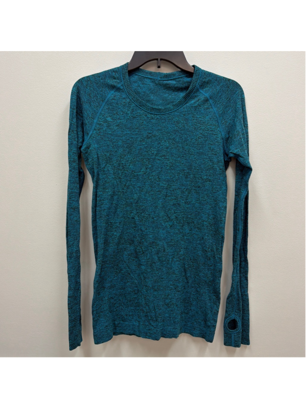 Lululemon Swiftly Long Sleeve Tech Shirt Sz 8 in Heathered Kayak Blue!